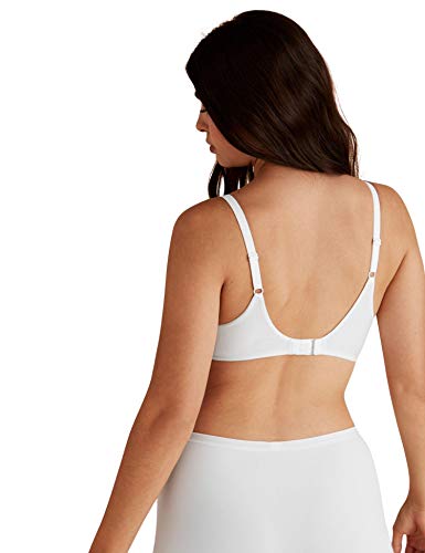 Marks & Spencer Marks and Spencer Women's Sumptuously Soft Under Wired Lace Trim Padded Full Cup T-Shirt Bra, White, 30A - Image 4