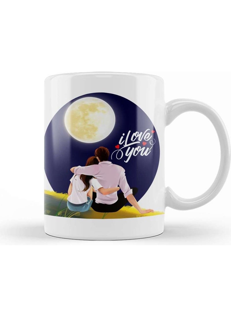Baskı Dükkanı Print Shop Valentine's Day Gift for Lover 035 Mug Porcelain 