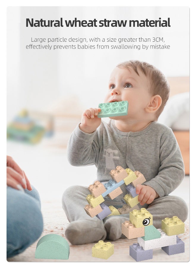 Loquat DIY Large Particle Straw Building Blocks - Elegant Parent-Child Assembly Educational Toy for Intellectual Development - Image 4