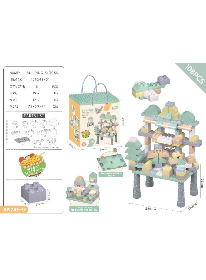 Loquat DIY Large Particle Straw Building Blocks - Elegant Parent-Child Assembly Educational Toy for Intellectual Development - Image 1