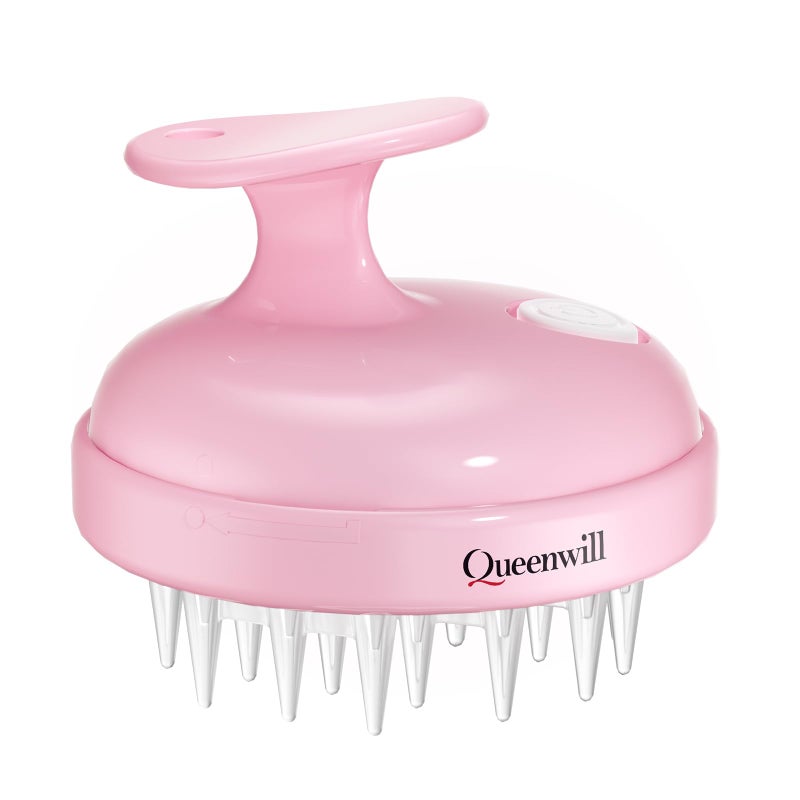 Electric Cordless Hair Scalp Massager Portable Head Scratching Scrubber with 2 Modes Vibration Comb for Hair Growth Deep Cleansing and Stress Relaxation