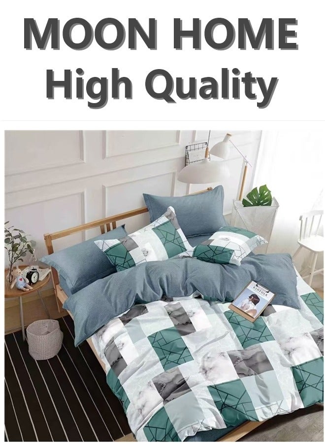 Luxury 6-Piece Duvet Cover Set – King/Queen/Single Sizes – Includes Comforter Cover, Fitted Sheet & 4 Pillowcases – Elegant & Comfortable Bedding