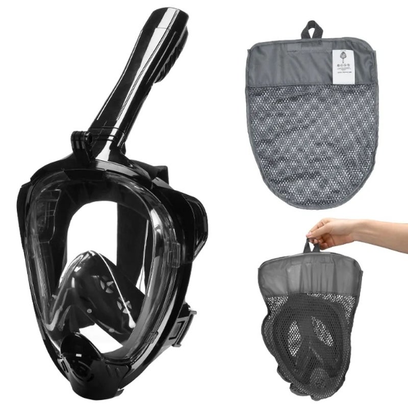 Bluejw Dry Diving Swimming Free To Breathing 180 Wide View Anti Leak Full Face Snorkel - Image 2