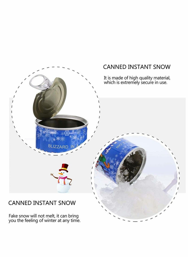 Excefore Instant Snow, Fake Snow Powder Fluffy Artificial Snow Powder Festival Decoration Man-Made Magic Artificial Snow Cans Winter Crafts Snow Play Cloud Slime Festival Decoration DIY Gift, 5 Set - Image 3