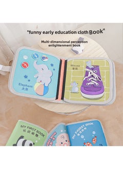 Generic Baby Three-dimensional Early Education Cloth Book 0-1 Years Old Baby Can't Tear It, Can Bite Chinese And English Enlightenment Tear Book 3-6 Months Toy-Color:Early Education Book [Animal Cognition]]  - Image 4