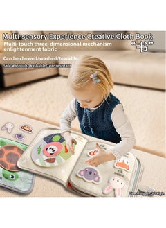 Generic Baby Three-dimensional Early Education Cloth Book 0-1 Years Old Baby Can't Tear It, Can Bite Chinese And English Enlightenment Tear Book 3-6 Months Toy-Color:Early Education Book [Animal Cognition]]  - Image 1