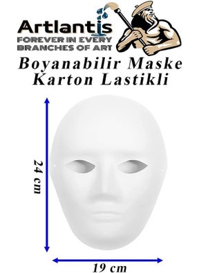 Artlantis Mask Painting 19X24 cm 1 Piece Paintable Mask Cardboard Elastic Human Face School Classroom Activities Hobby  - Image 3