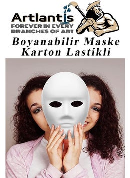 Artlantis Mask Painting 19X24 cm 1 Piece Paintable Mask Cardboard Elastic Human Face School Classroom Activities Hobby  - Image 5