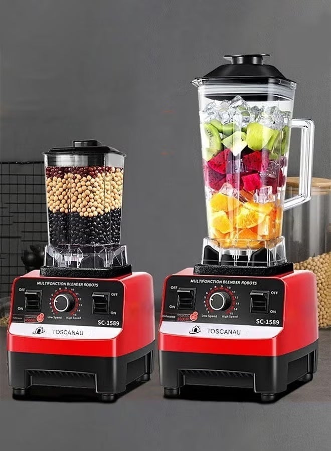 توسكانا يو 3 في 1 مجموعة عصارة كهربائية سعة 600 مل وقوة 800 واط و خلاط متعدد الوظائف مع مطحنة سعة 2 لتر - Image 2