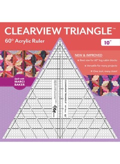 Clearview Triangle™ 60° Acrylic Ruler - 10" 