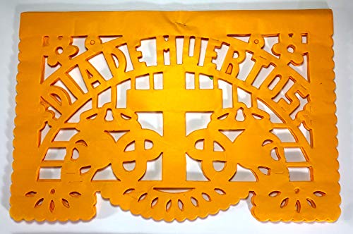 Fiesta Brands 20 Frontales Pack Altar de Ofrendas Supplies Kit Dia de Muertos Day of The Dead Decoration Colorful Medium Size Tissue Paper Mexican Papel Picado Sheets. - Image 3