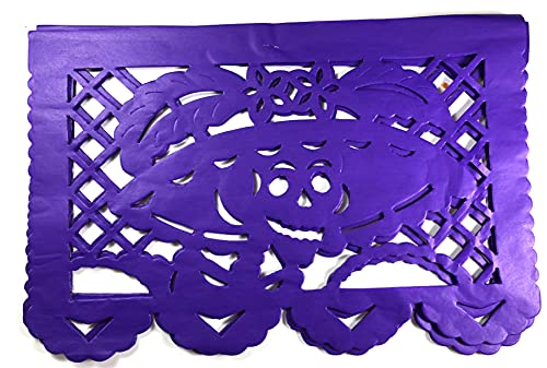 Fiesta Brands 20 Frontales Pack Altar de Ofrendas Supplies Kit Dia de Muertos Day of The Dead Decoration Colorful Medium Size Tissue Paper Mexican Papel Picado Sheets. - Image 5