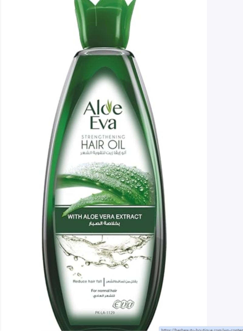 Aloe Eva Strengthening Hair Conditioner with Aloe Vera and Moroccan Argan Oil 230 ml + strengthening hair shampoo with aloe vera and moroccan argan oil 230 ml + Hair oil with aloe vera 85ml  - Image 2