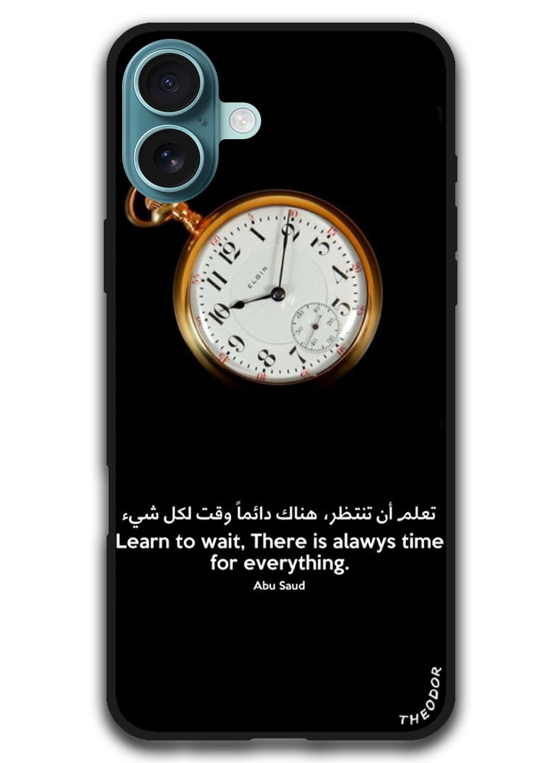 Theodor Protective Case Anti Scratch Shock Proof Bumper Cover For iPhone 16 (6.1)-inch Arabic Design (102) - Image 1