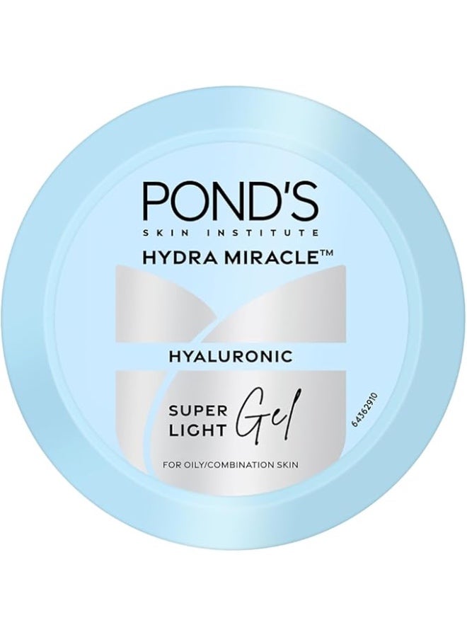 PONDS POND'S Super Light Gel Oil Free Face Moisturizer 100 ml | With Hyaluronic Acid & Vitamin E for Fresh Glowing Skin & 24 hr Hydration - Daily Use - Image 1