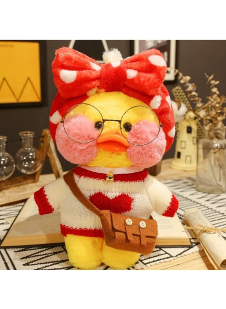 Cutie Cute Kawaii Plush Soft Duck Doll Korean Netred Supports Hyaluronic Acid Small Duck Doll Children's Toy For Birthday Gift 30cm  - Image 1