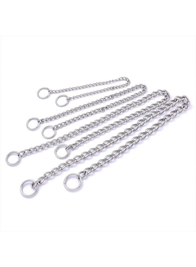 Mile High Life Dog Training Chain Collar | Stainless Steel Slip P Ring | Choke Collar | Weather Proof | Tarnish Resistant | Variety Size and Weight Choices (17in/44cm-2.5mm)  - Image 5