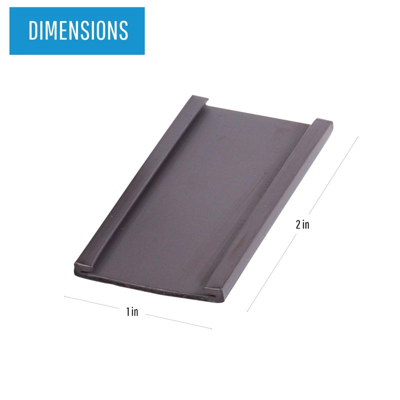 MasterVision ماسترفيجن عبوة من 25، حوامل بطاقات بيانات مغناطيسية، 1" × 2"، حوامل ملصقات مغناطيسية، رائعة لتسمية الرفوف المعدنية، خزائن الملفات ولوحات التخطيط - Image 3