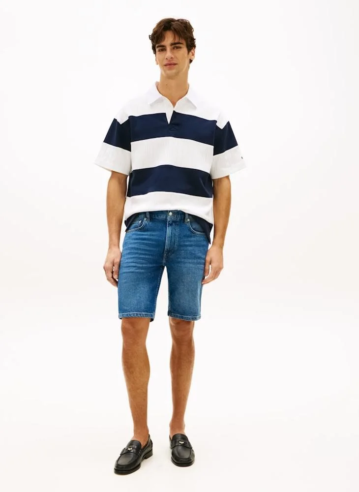 TOMMY HILFIGER  Denton Faded Straight Leg Denim Shorts for Men | Best Price UAE
