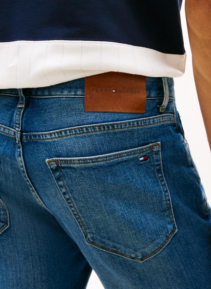 TOMMY HILFIGER Denton Faded Straight Leg Denim Shorts - Image 3