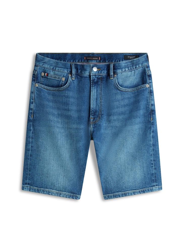 TOMMY HILFIGER Denton Faded Straight Leg Denim Shorts - Image 5