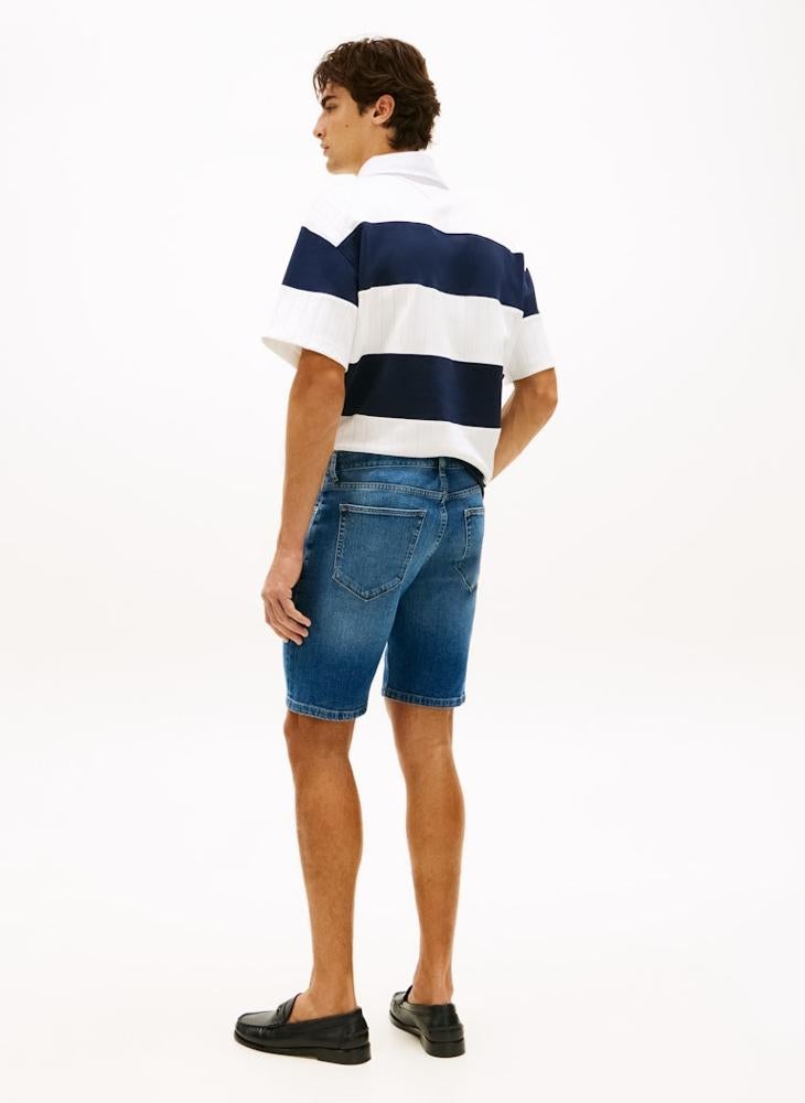 TOMMY HILFIGER Denton Faded Straight Leg Denim Shorts - Image 2