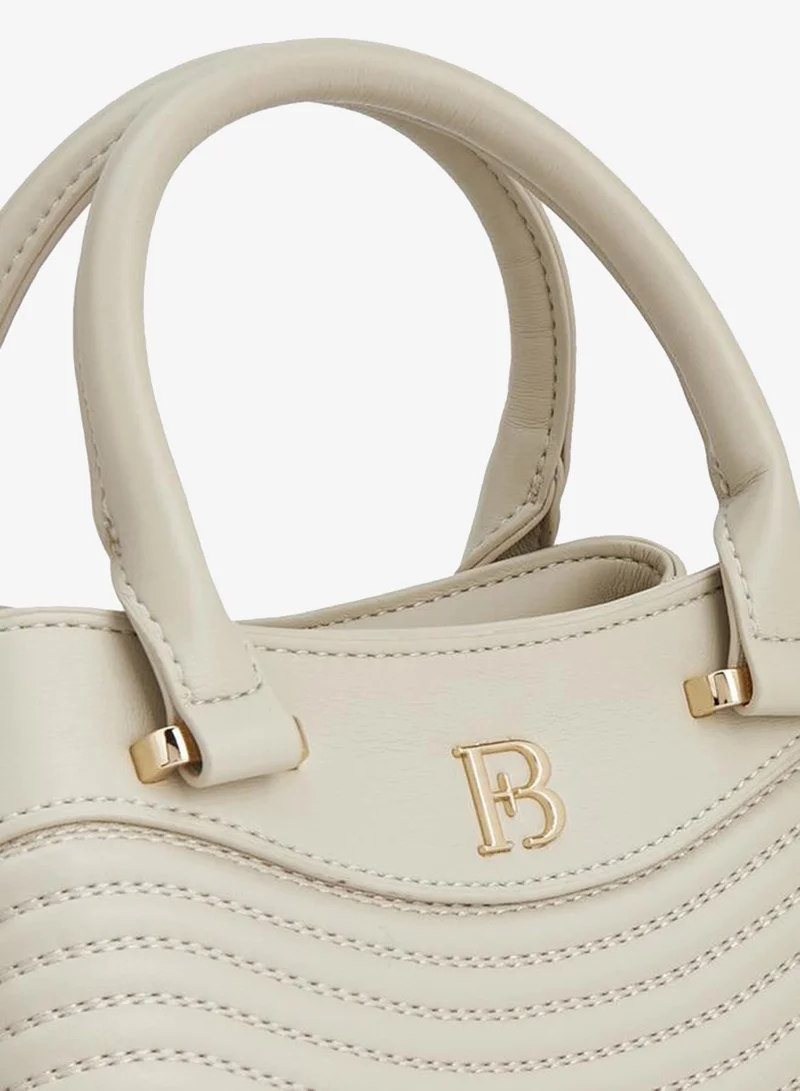 Flora Bella By Shoexpress CREAM Flora Bella Floral Print Bag With Double Handles And Additional Shoulder Strap for Women | Best Price UAE
