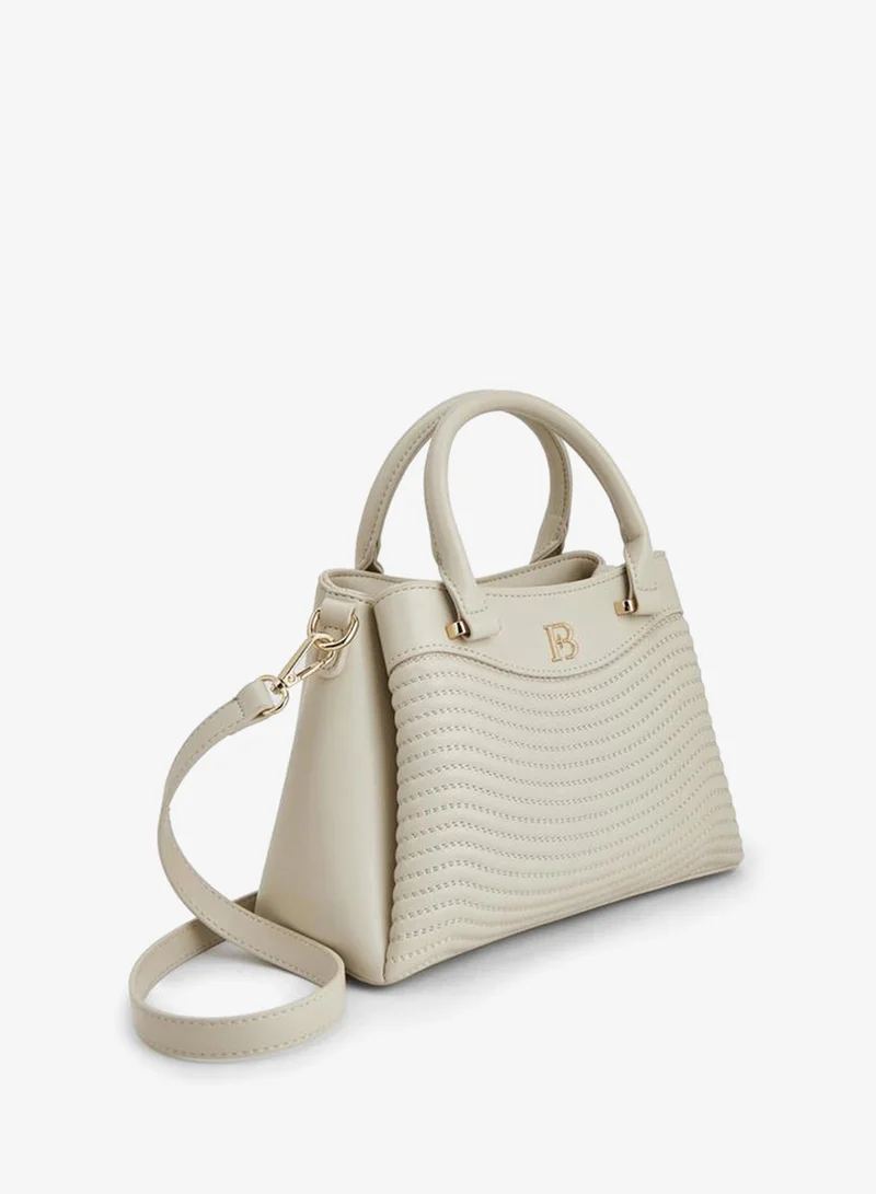 Flora Bella By Shoexpress CREAM Flora Bella Floral Print Bag With Double Handles And Additional Shoulder Strap for Women | Best Price UAE