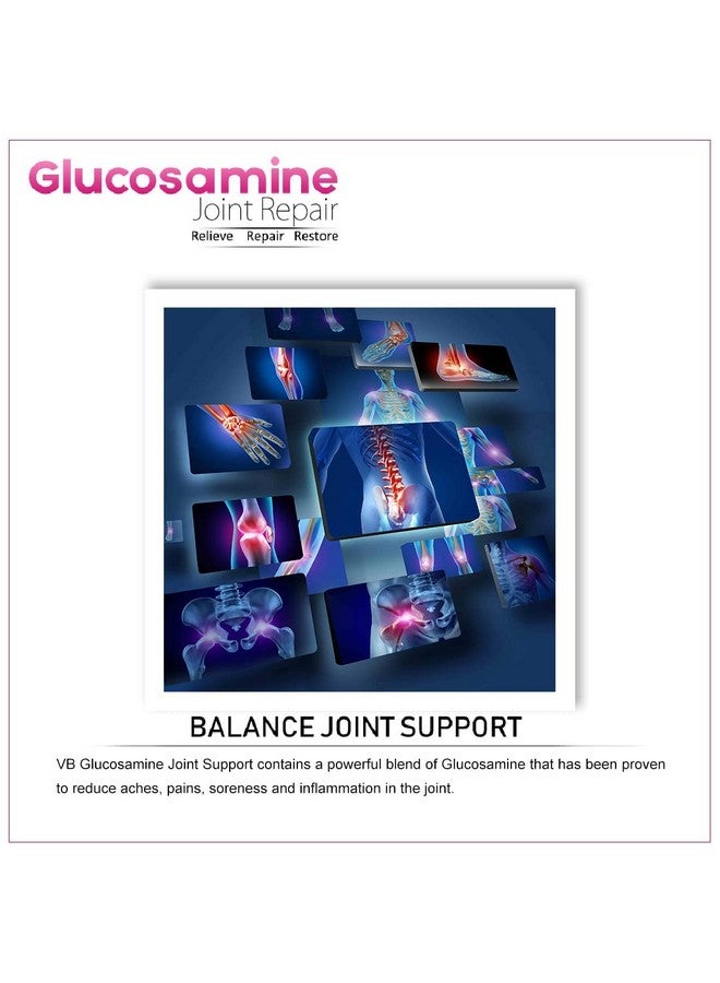 Vokin Biotech Glucosamine 1000mg, MSM 500mg & Chondroitin 500mg Support Joint Pain & Joint Strength 90 Capsules (Glucosamine) - Image 4