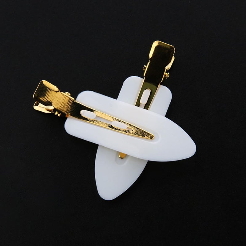 DECHOUS 8pcs Leaf-shaped Hair Clips No Crease Styling Clips Hair Positioning Clamps for Salon and Makeup Sectioning Hairdressing Accessories - Image 3