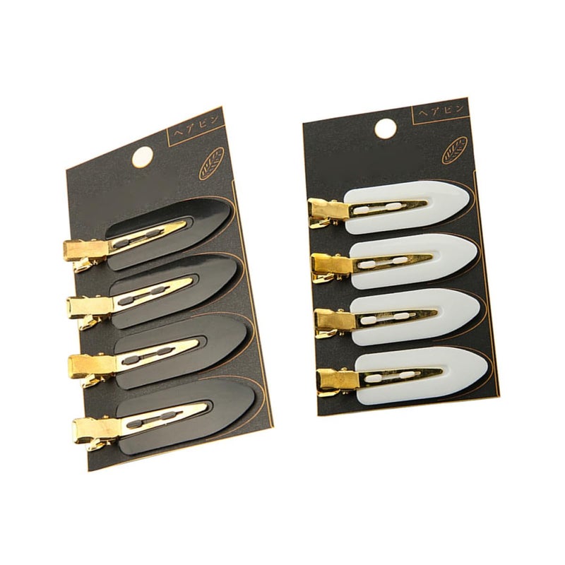 DECHOUS 8pcs Leaf-shaped Hair Clips No Crease Styling Clips Hair Positioning Clamps for Salon and Makeup Sectioning Hairdressing Accessories - Image 1