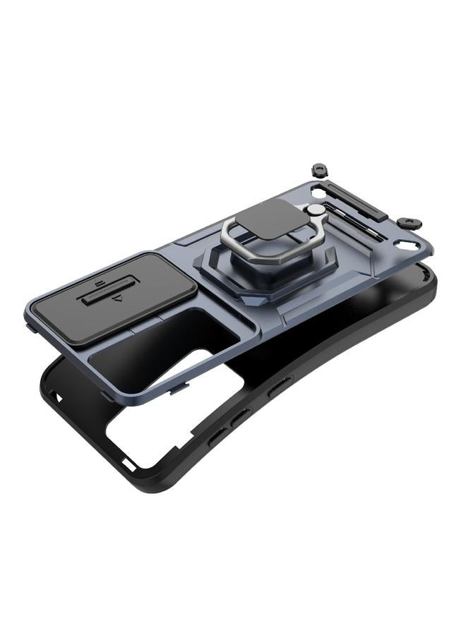 اس-توب جراب لهاتف Samsung Galaxy S25 5G، جراب منزلق من مادة TPU + PC، جراب هاتف مقاوم للصدمات مع حامل - Image 5