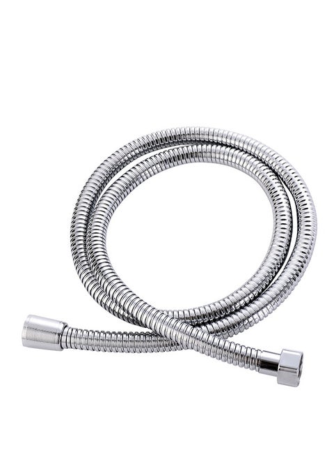 Chrome Hose for Hand Bidet - 1.2meter - Silver Universal compatibility Chrome bath Handheld Toilet Hand Bidet Shower Sprayer Hose Attachment Stainless Steel Leak-Proof Tangle-Free