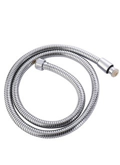 LAWAZIM Chrome Hose for Hand Bidet - 1.2meter - Silver Universal compatibility Chrome bath Handheld Toilet Hand Bidet Shower Sprayer Hose Attachment Stainless Steel Leak-Proof Tangle-Free  - Image 2