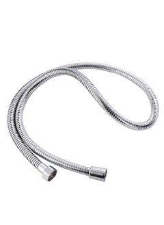 LAWAZIM Chrome Hose for Hand Bidet - 1.2meter - Silver Universal compatibility Chrome bath Handheld Toilet Hand Bidet Shower Sprayer Hose Attachment Stainless Steel Leak-Proof Tangle-Free  - Image 3
