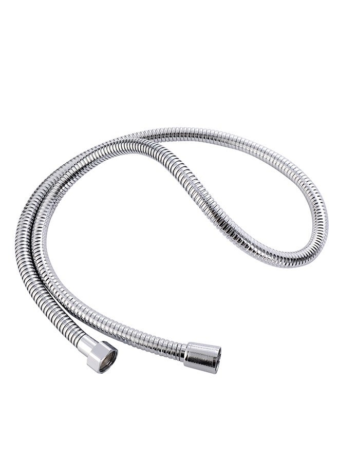 LAWAZIM Chrome Hose for Hand Bidet - 1.2meter - Silver Universal compatibility Chrome bath Handheld Toilet Hand Bidet Shower Sprayer Hose Attachment Stainless Steel Leak-Proof Tangle-Free - Image 3