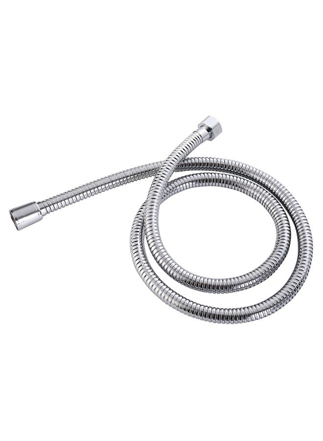 LAWAZIM Chrome Hose for Hand Bidet - 1.2meter - Silver Universal compatibility Chrome bath Handheld Toilet Hand Bidet Shower Sprayer Hose Attachment Stainless Steel Leak-Proof Tangle-Free - Image 5