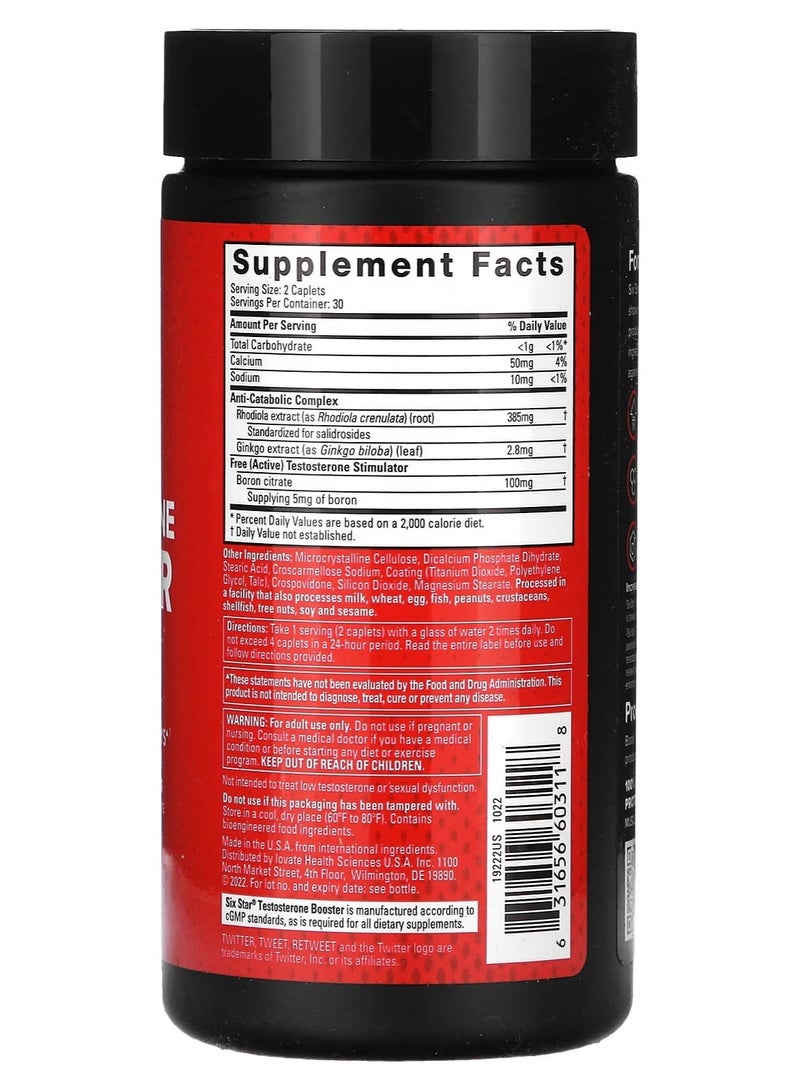 SIXSTAR Testosterone Booster - 60 Caplets - Image 2