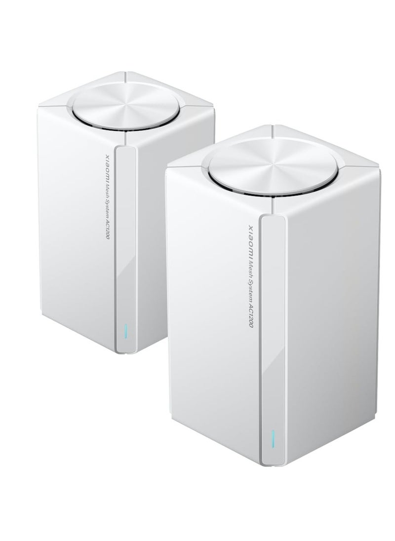 شيامي نظام واي فاي شبكي منزلي كامل من Xiaomi AC1200 (عبوتان)  - Image 1