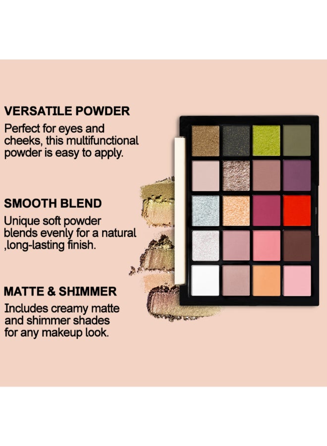 Character Shadow Gallery 20 Color Eyeshadow Palette 2 - Image 4