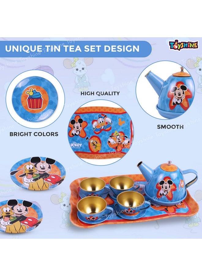Toyshine Toyshine 14 Pcs Stainless Steel Kitchen Set Tea Party Pretend Play Fun Learning Playset Toy for Kids 3+, Model D  - Image 2