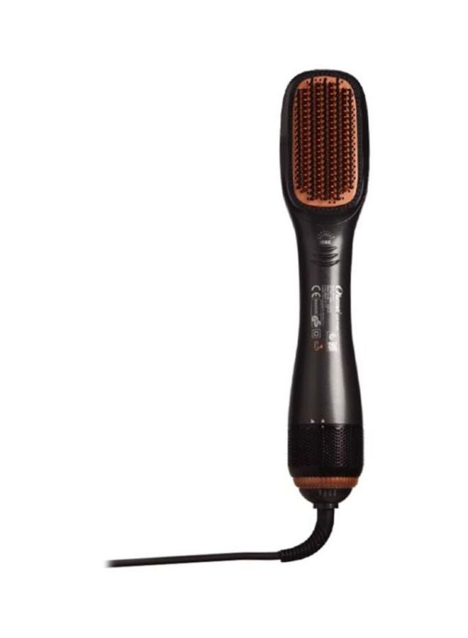 Okema Professional Steam And Infrared Hair Dryer Black/Rose Gold 380grams - Image 1