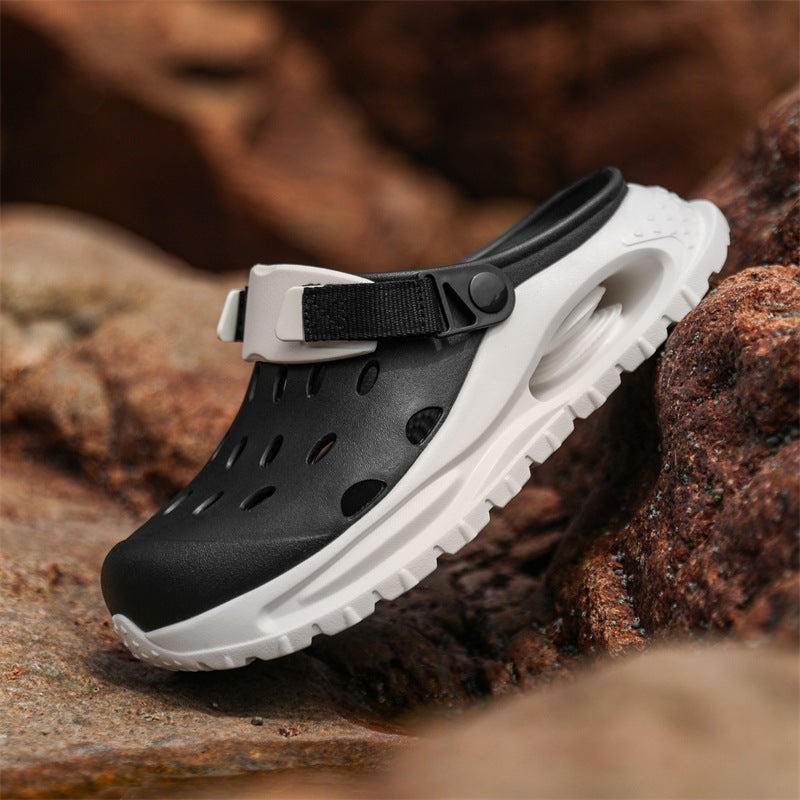 Style Slippers For Men, High-End Outdoor Sports Support, Non-Slip Beach Thick-Soled Sandals - Image 3