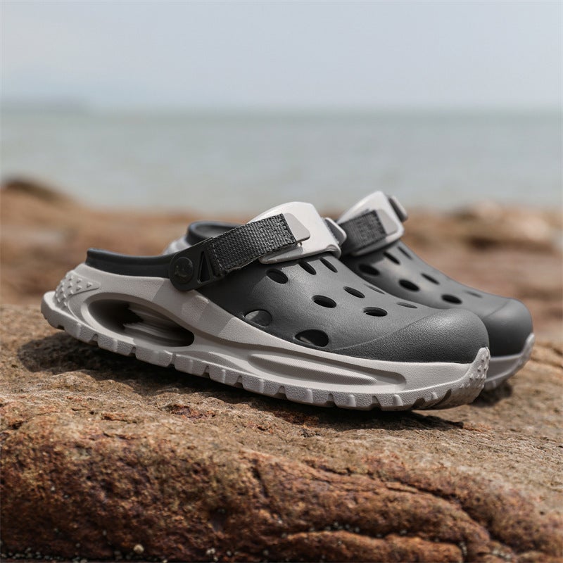 Style Slippers For Men, High-End Outdoor Sports Support, Non-Slip Beach Thick-Soled Sandals - Image 1