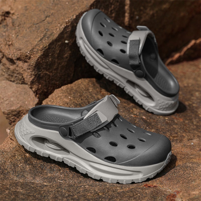 Style Slippers For Men, High-End Outdoor Sports Support, Non-Slip Beach Thick-Soled Sandals - Image 4