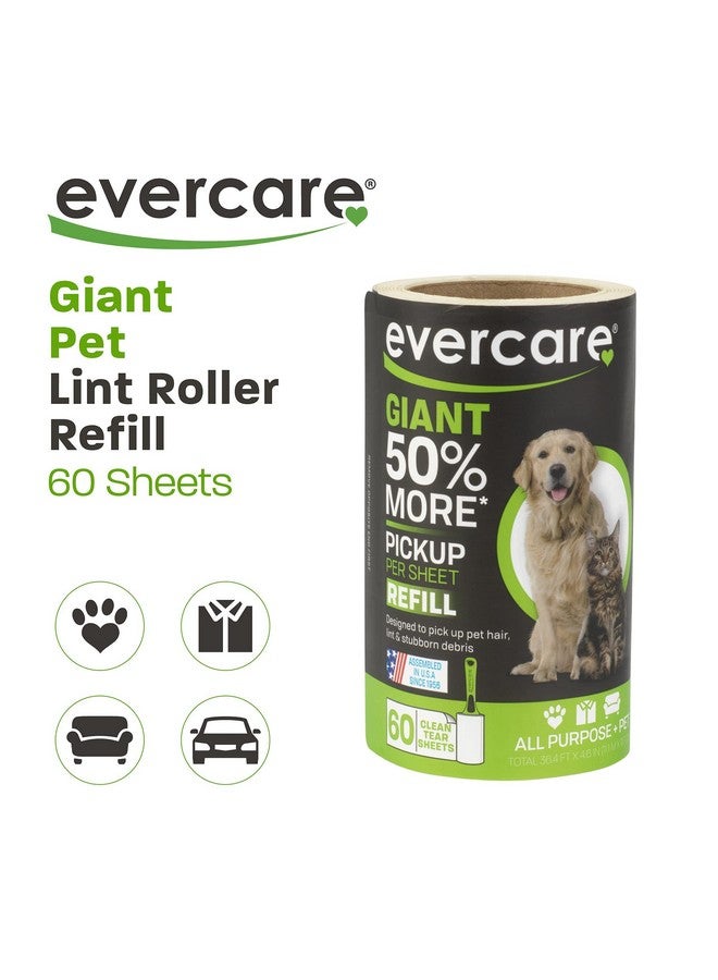 evercare Pet Bundle Giant Pet Roller Refills  6 Pack, Dark Green - Image 2