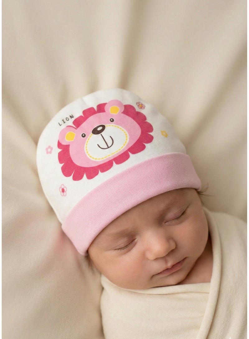 Lucky Kids Newborn 100% Cotton Printed Beanie Cap - Image 2