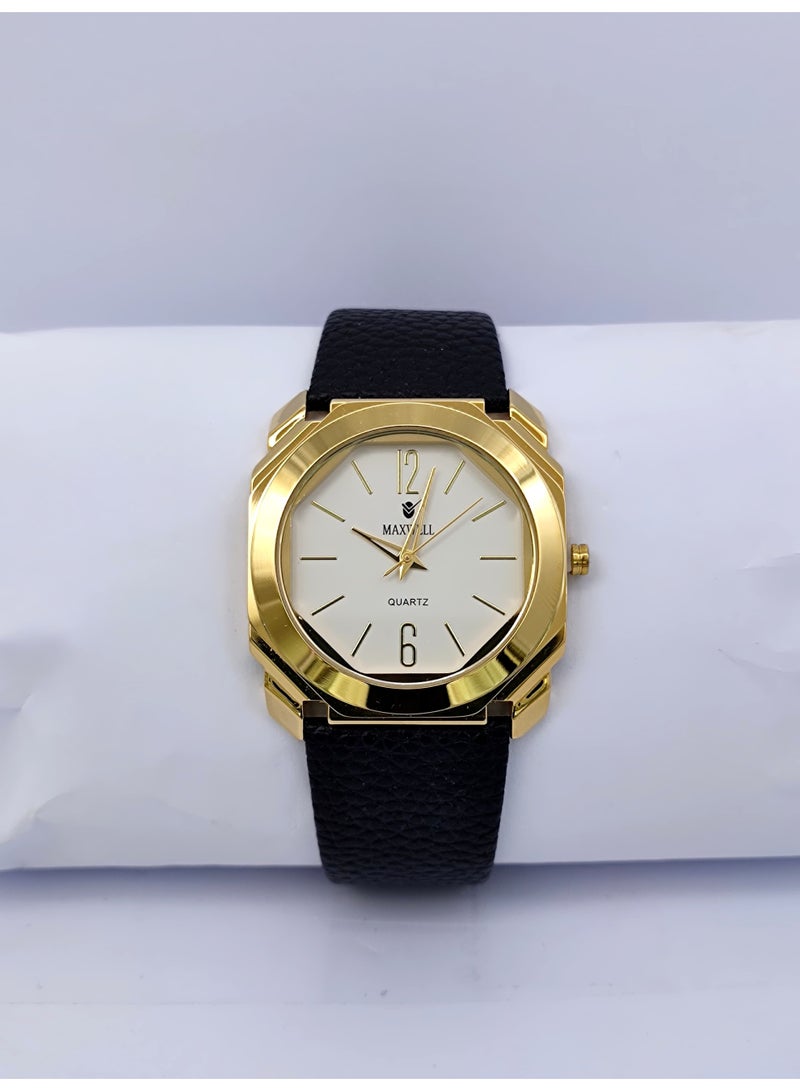 MAXWELL Men's leather watch from the original Maxwell brand