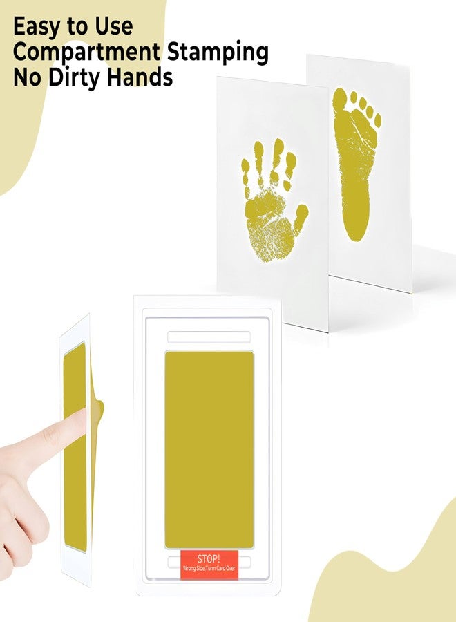 Bembika Baby Finger Print and Footprint Kit inkpad for Kids, InkPad for Baby's Hand and Foot Impression Safe and Non Toxic Ink Pad for Baby Foot Prints and Handprints Yellow - Image 5