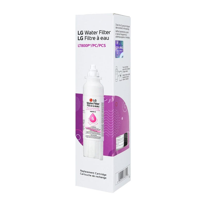LG LT800P- 6 Month / 200 Gallon Capacity Replacement Refrigerator Water Filter (NSF42 and NSF53) ADQ73613401, ADQ73613408, or ADQ75795104, White - Image 5